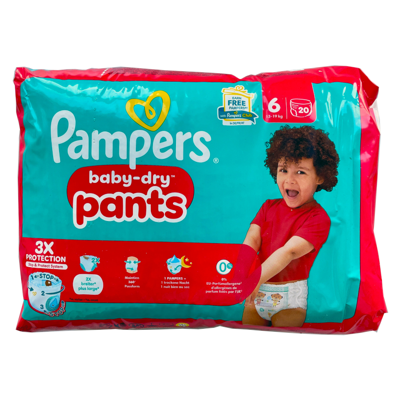 Pampers Baby Dry Pants Gr. 6, 13-19kg - (4 x 20 Stück)